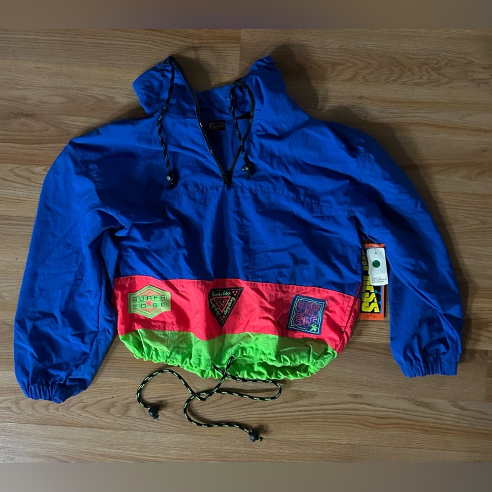 Vintage Mid  1990s Express Brand MayCompany Windbreaker Mens Medium Surfs Edge